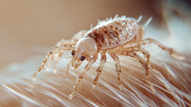 Petit insecte blanc trouvé dans la maison
