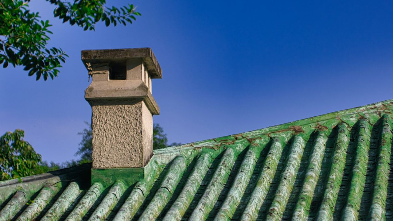 Chapeau de cheminée en béton