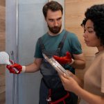 Douche provisoire pendant travaux